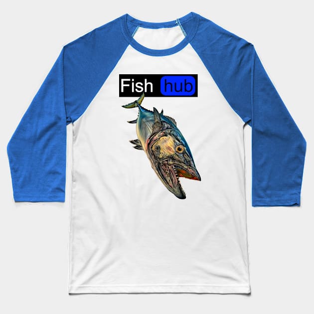 Fish hub dogtooth tuna Baseball T-Shirt by Art by Paul